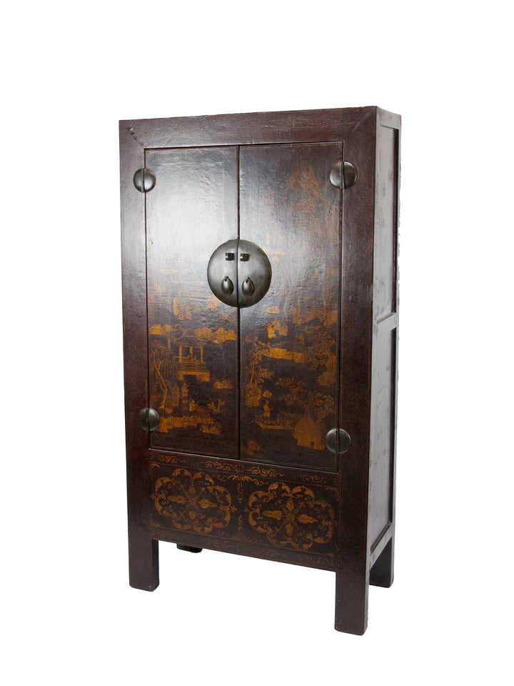 Chinese Antique  Chinoiserie-Style Cabinet