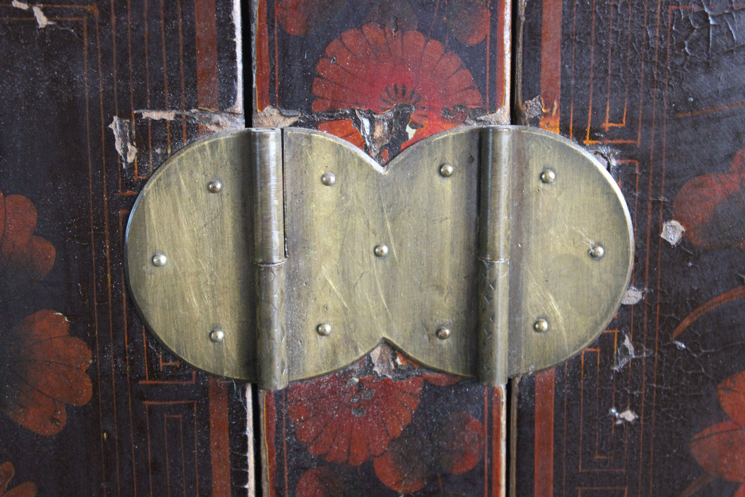 Dark Red Shanxi Antique Chest Cabinet