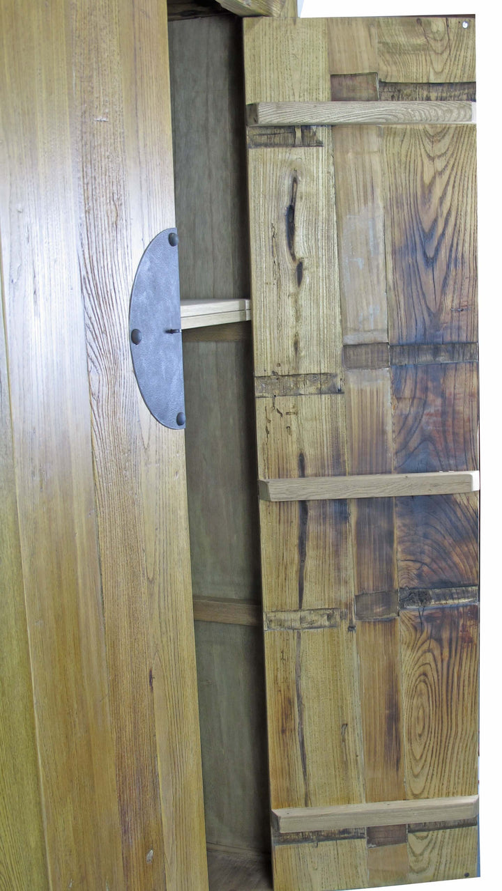 Square-corner Elm Cabinet