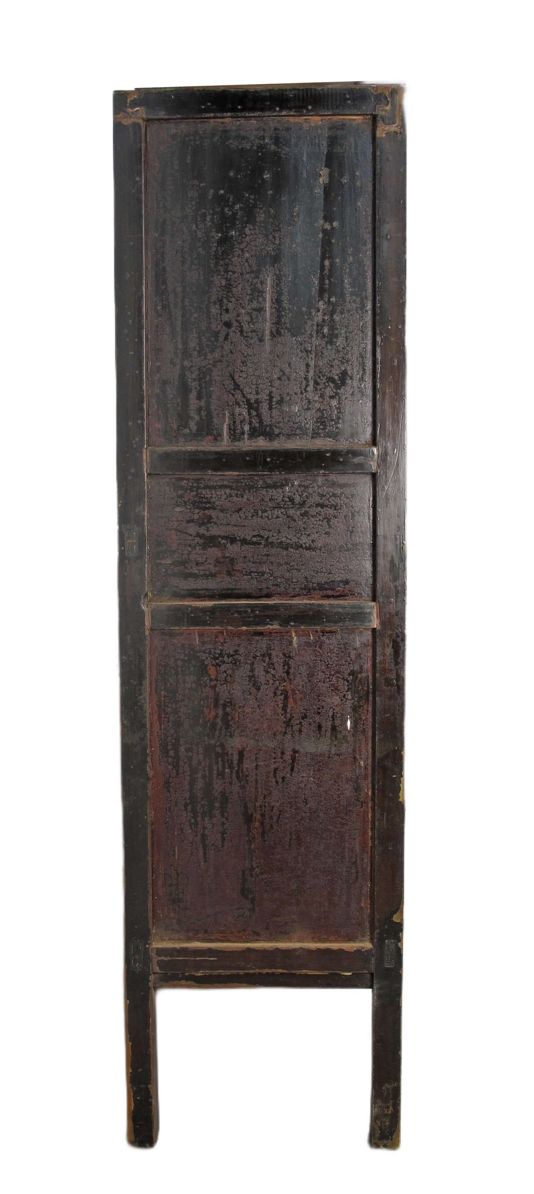 Large 84" Inch Tall  Black Chinese Antique Cabinet