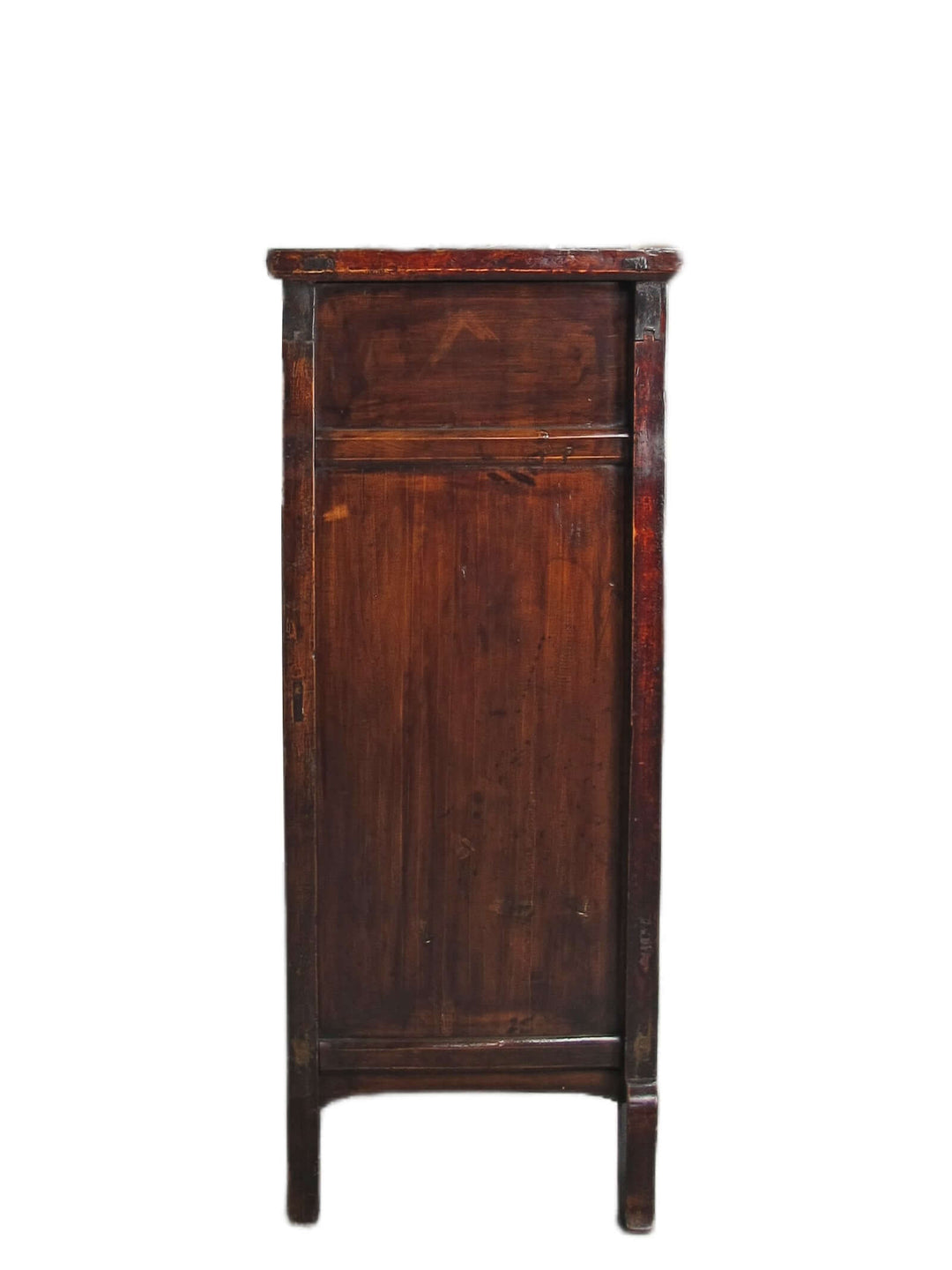 Vintage wooden cabinet on a white background
