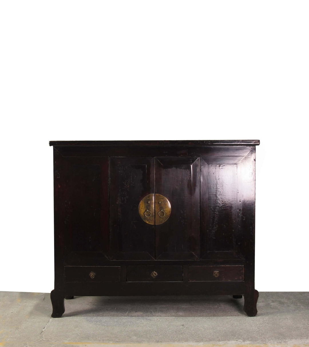 Dark Brown Chinese Antique Cabinet – 56 inches tall