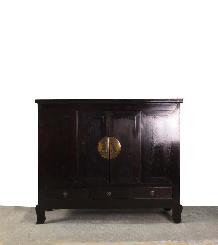 Dark Brown Chinese Antique Cabinet – 56 inches tall
