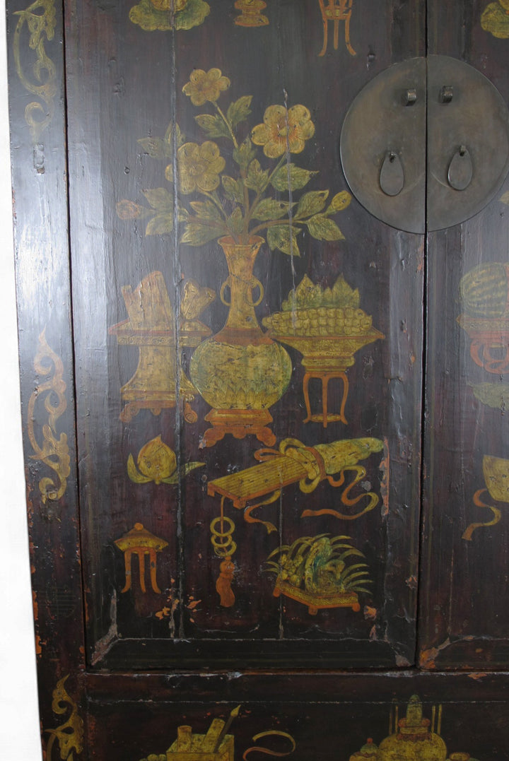 Hand Painted Antique Chinese Cabinet 1