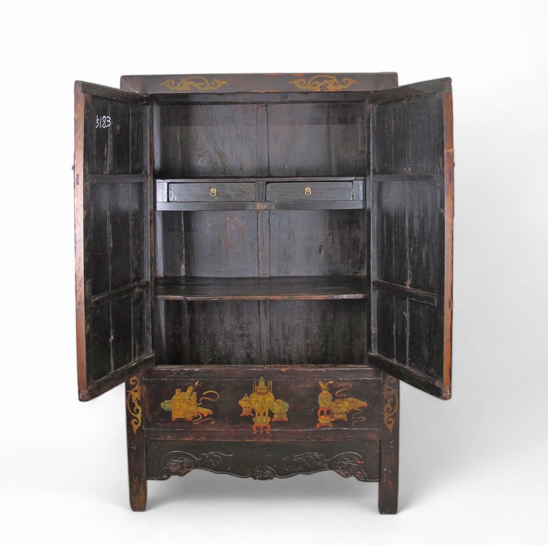 Hand Painted Antique Chinese Cabinet 1