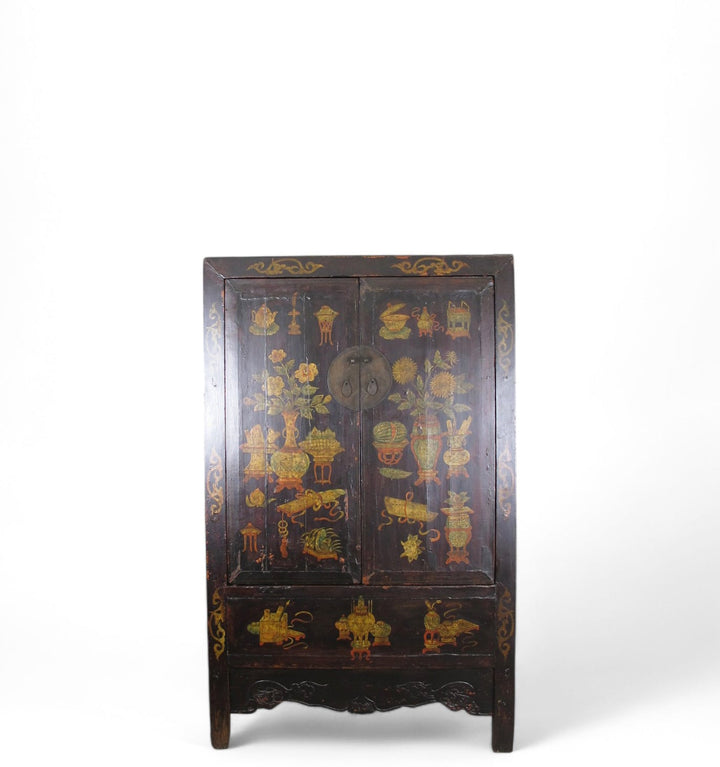 Hand Painted Antique Chinese Cabinet 1
