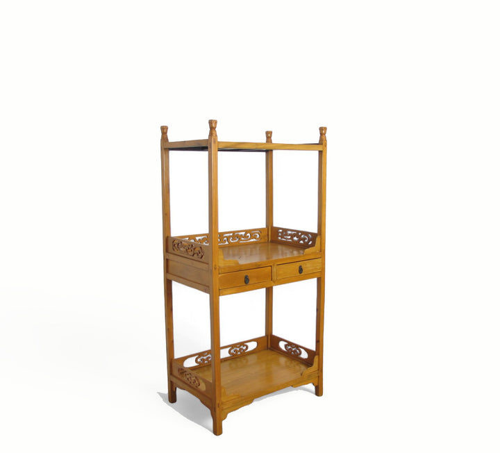 Pair Antique Chinese Etagere