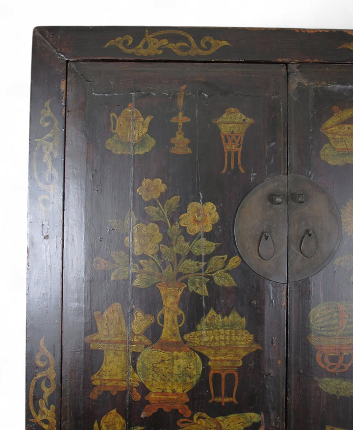 Hand Painted Antique Chinese Cabinet 1