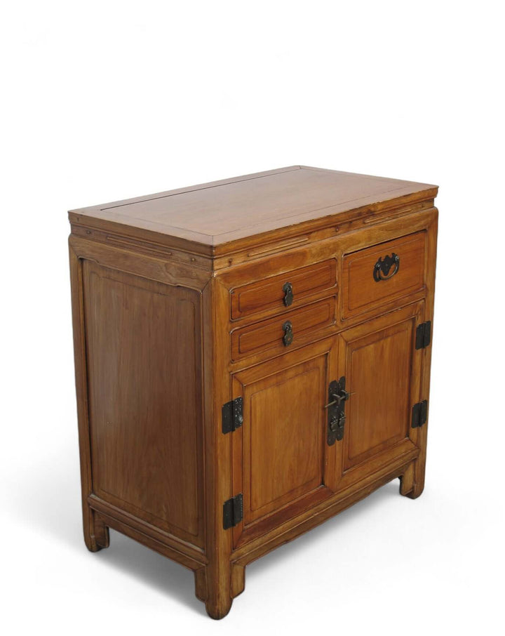 Antique Chinese Blackwood Chest with 3 Drawers