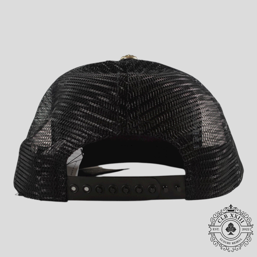 Chrome Hearts Miami Exclusive CH Patch Trucker Hat in Black