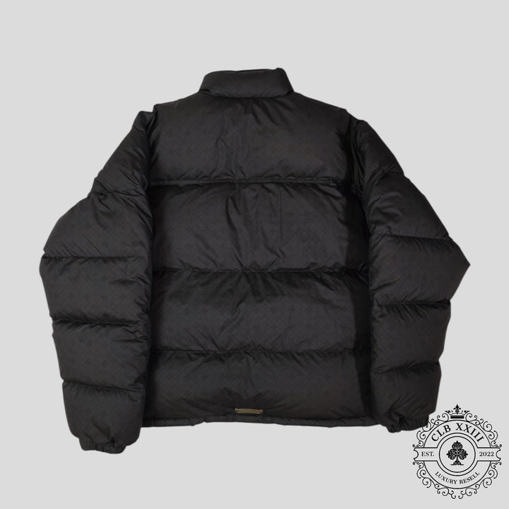 Chrome Hearts Plus Pattern Puffer in Black