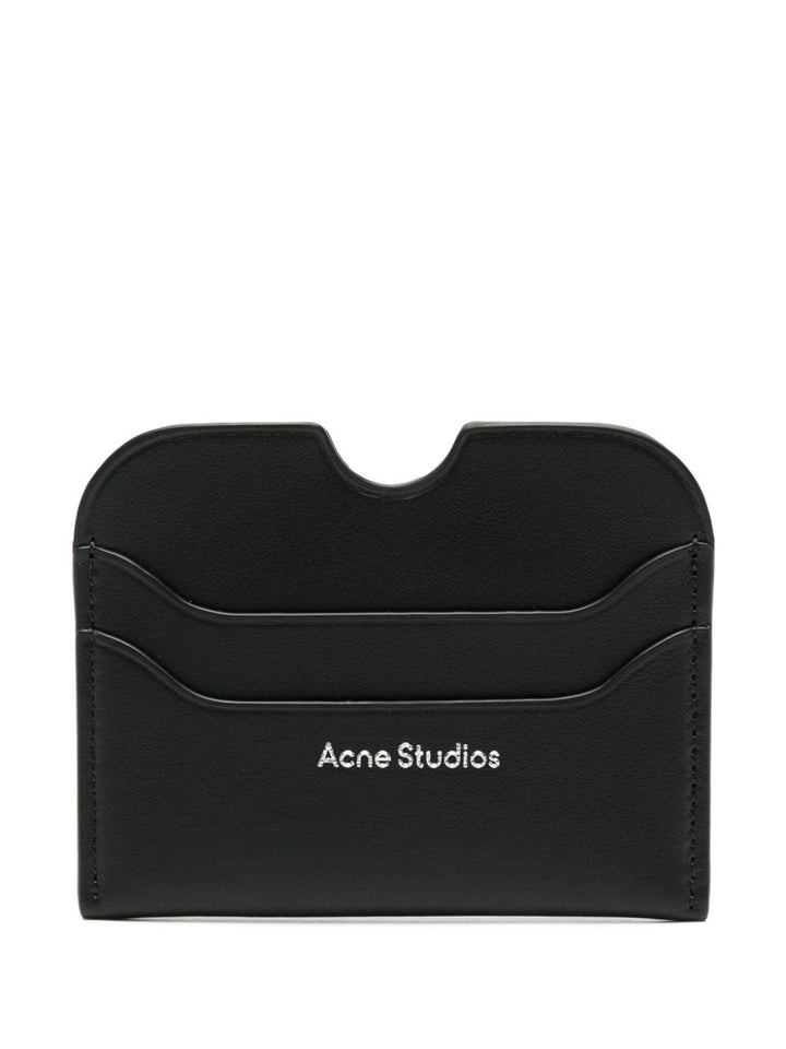 ACNE STUDIOS Mini Leather Wallet with Embossed Logo