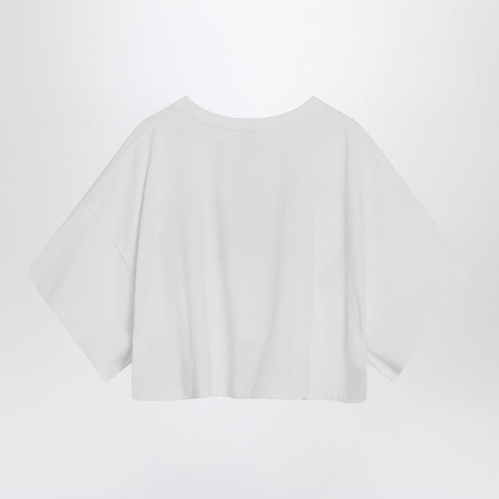 Chloé White Boxy T-Shirt With Logo Print Women