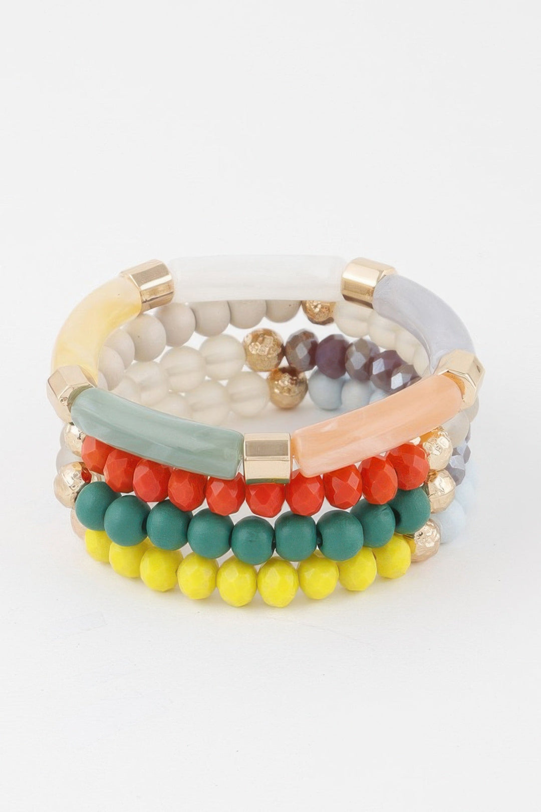 CONEY Multi Beaded Tube Bracelet - New Collection Los Angeles - BYMANYC ® New York