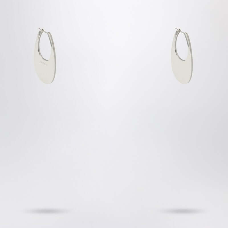 Coperni Large Silver Swipe Earrings Women