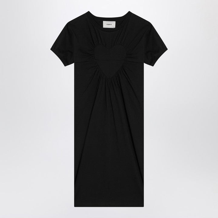 Coperni Black Mini Dress With Heart Women