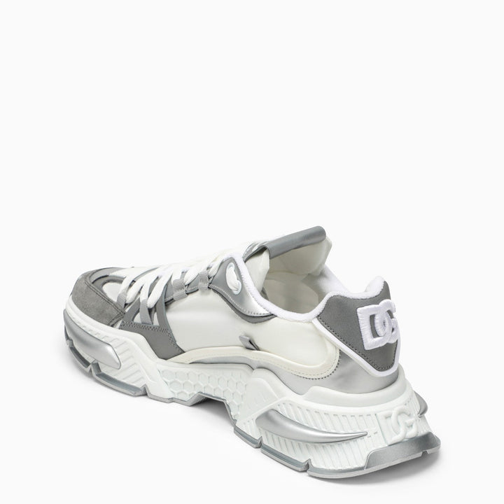Dolce&amp;Gabbana Air Master Silver/White Fabric Sneaker
