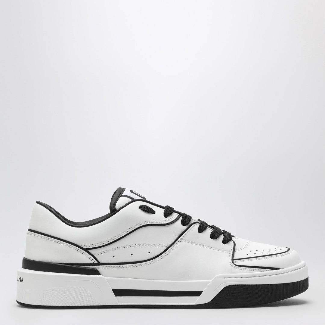 Dolce&amp;Gabbana New Roma White/Black Leather Low Sneaker