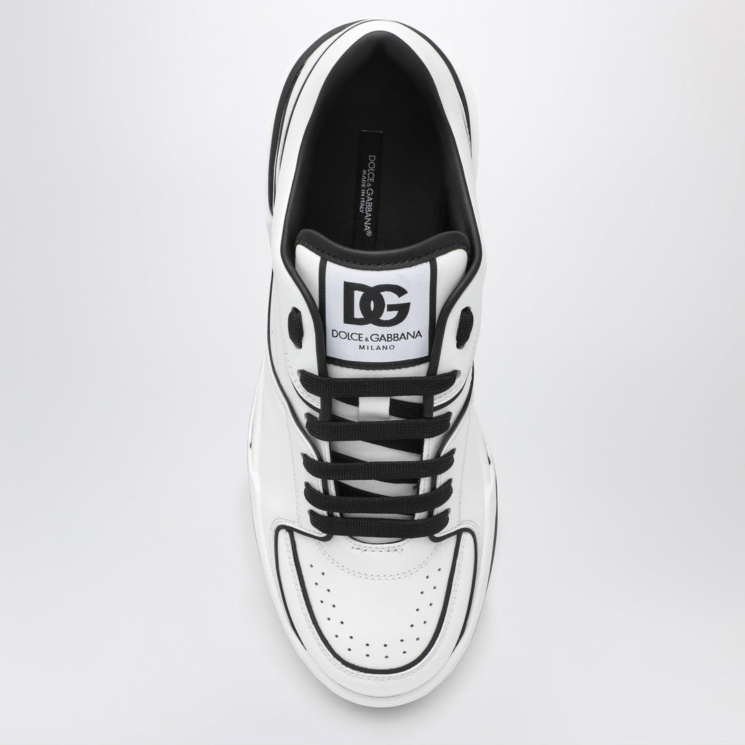 Dolce&amp;Gabbana New Roma White/Black Leather Low Sneaker