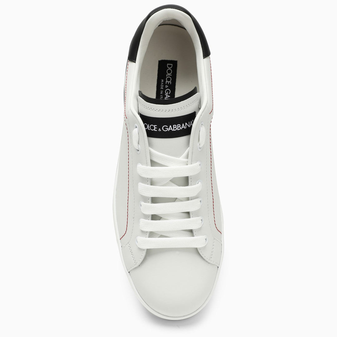 Dolce &amp; Gabbana Portofino White/Black Leather Trainer
