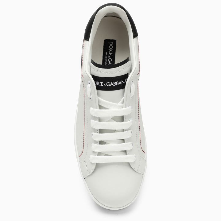 Dolce &amp; Gabbana Portofino White/Black Leather Trainer
