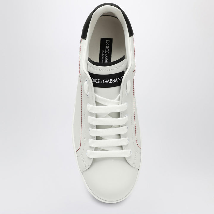 Dolce&amp;Gabbana Portofino White/Black Leather Trainer