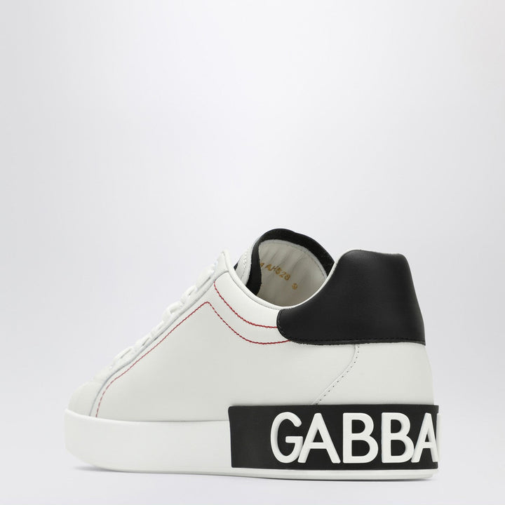 Dolce&amp;Gabbana Portofino White/Black Leather Trainer