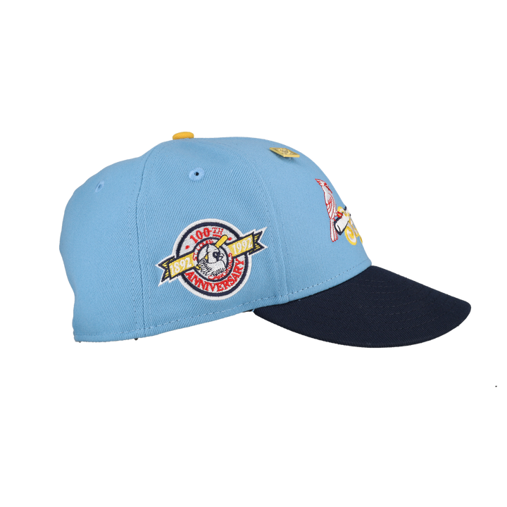 St. Louis Cardinals Blue 100th Anniversary 59Fifty Fitted Hat