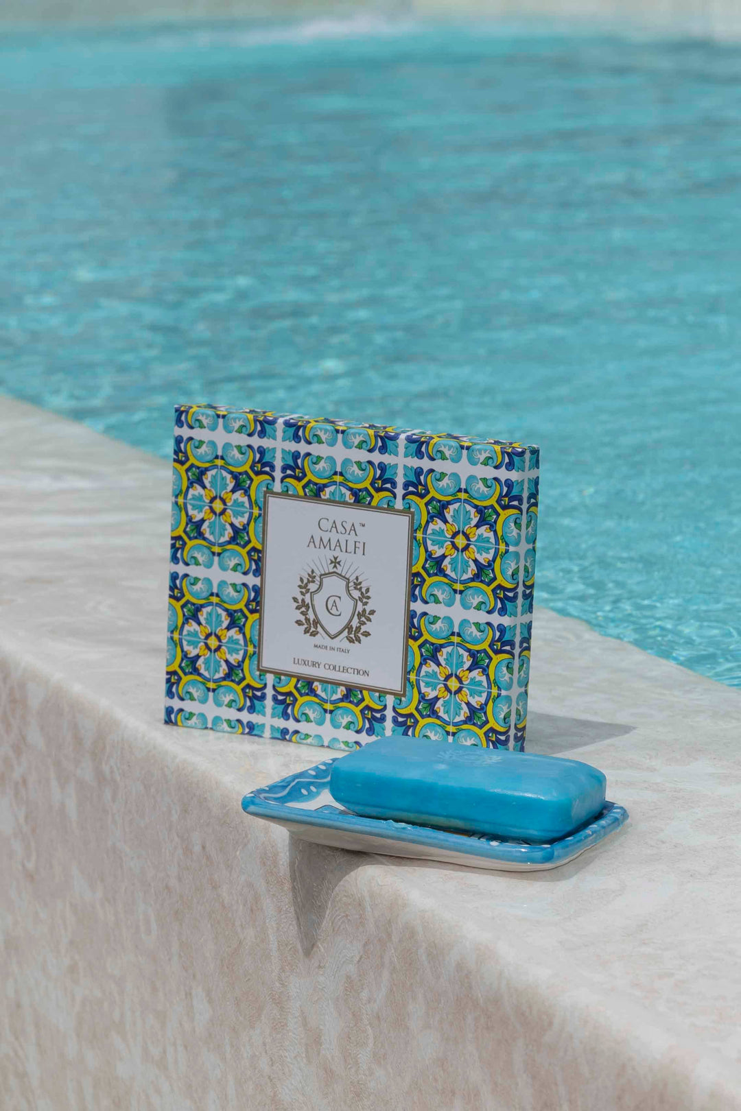 Casa Amalfi Scented Soap Bar with Ceramic Soap Dish Sailing il Mediterraneo