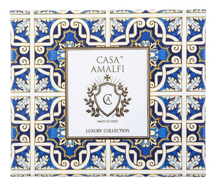 Casa Amalfi Scented Soap Bar with Ceramic Soap Dish Blue Grotto