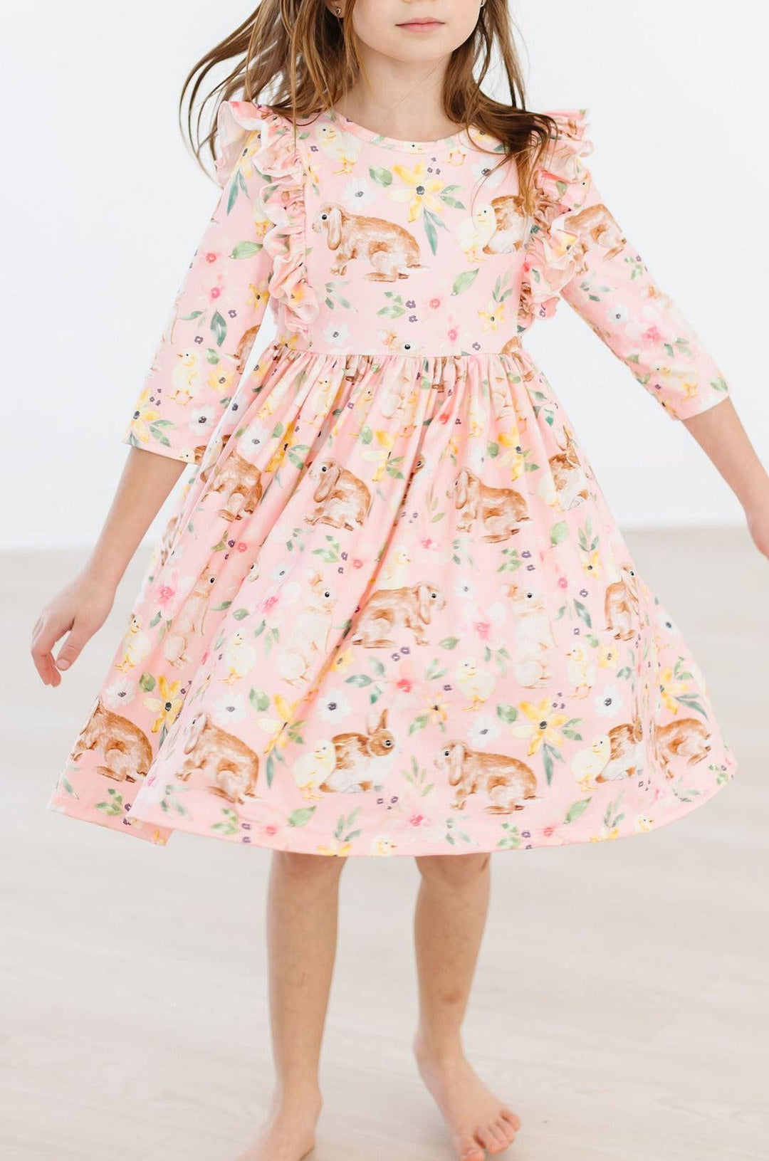 Chicks &amp; Bunnies Ruffle Twirl Dress