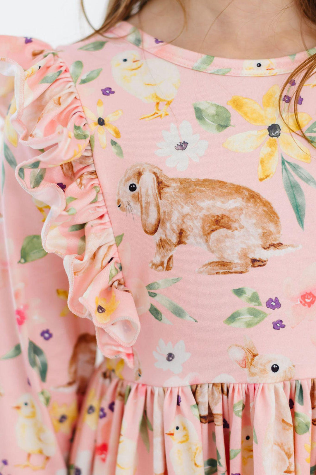 Chicks &amp; Bunnies Ruffle Twirl Dress