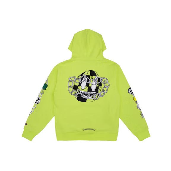 Chrome Hearts Matty Boy Link Hoodie Lime Green