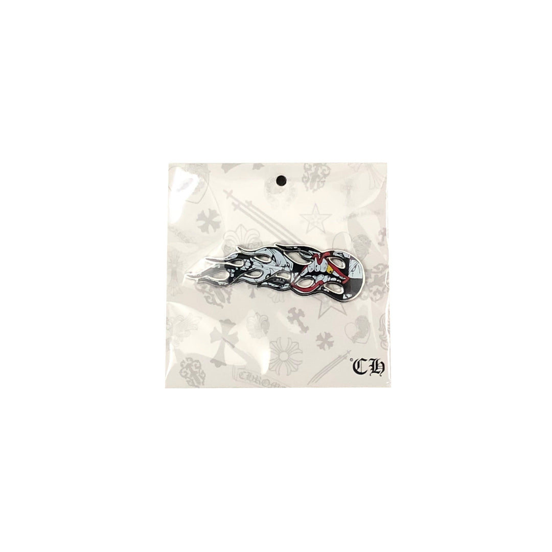 Chrome Hearts Matty Boy Sex Records Flames Pin Black/White