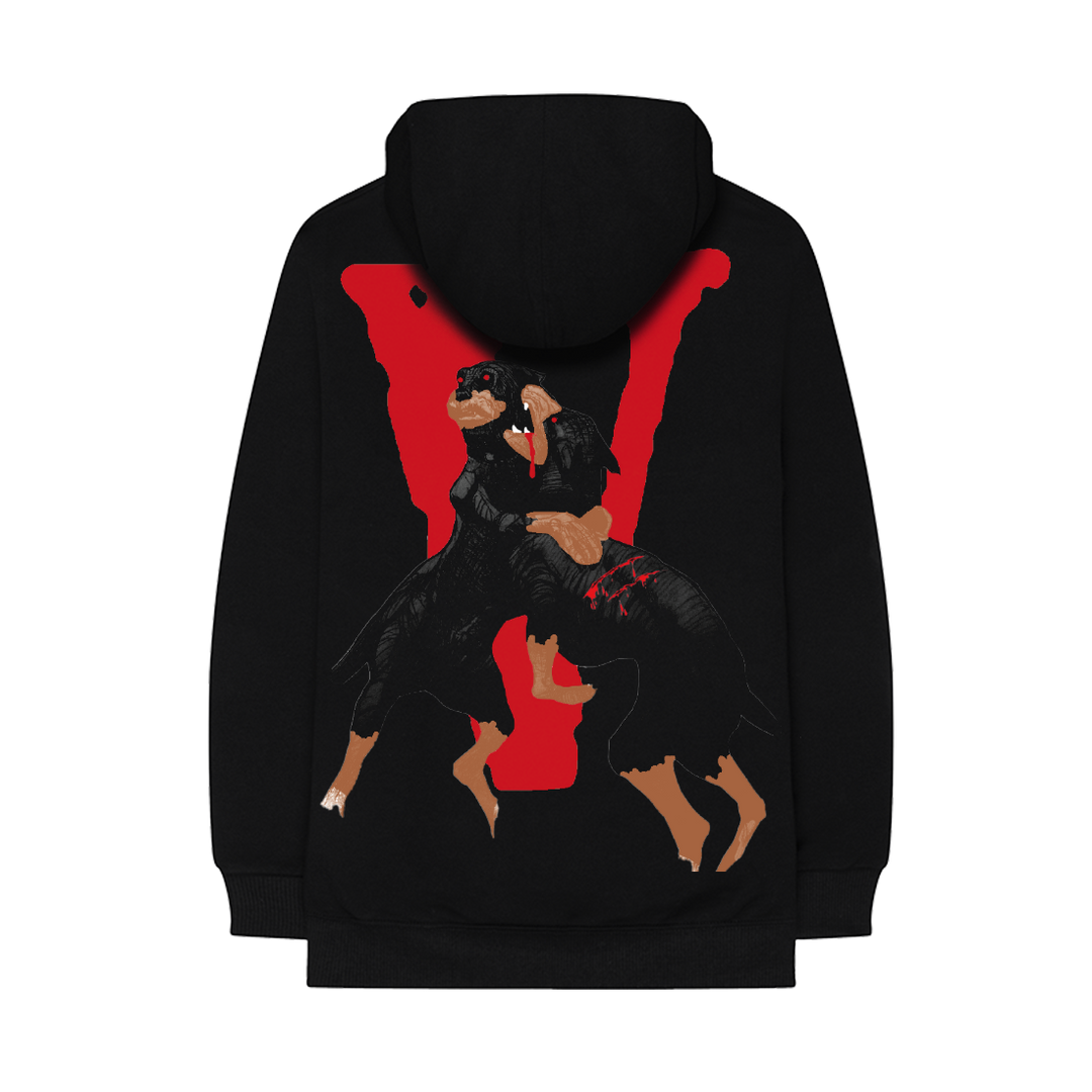 City Morgue x Vlone Dogs Hoodie black
