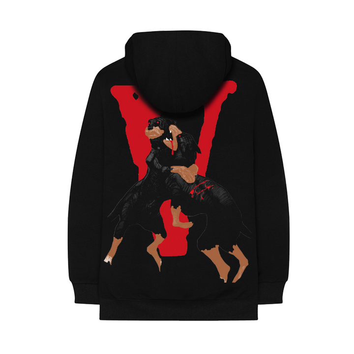City Morgue x Vlone Dogs Hoodie black