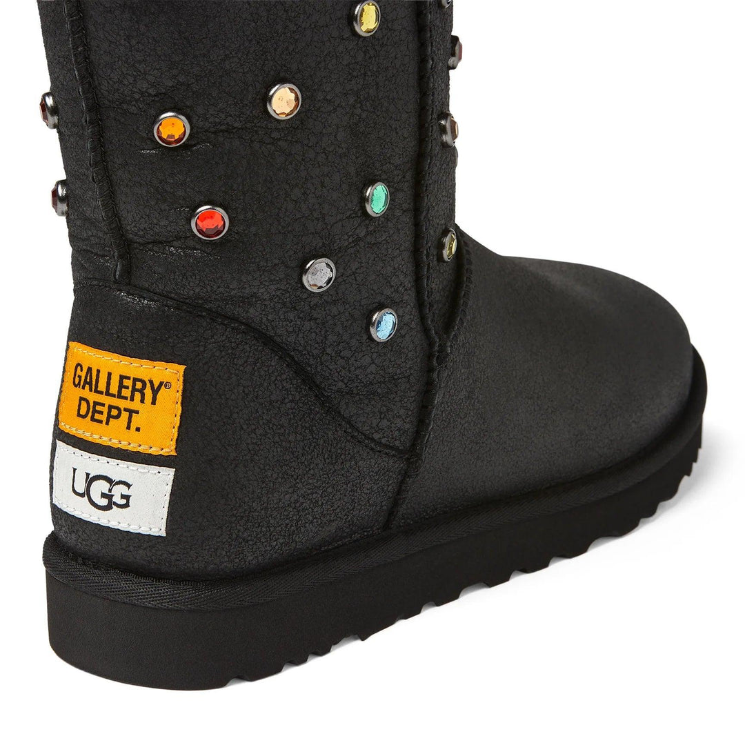 Gallery Dept. Ugg Classic Short Black Leather Boots