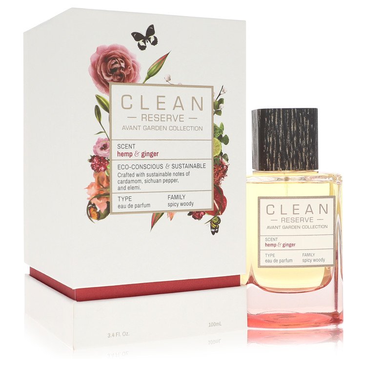 Clean Reserve Hemp &amp; Ginger by Clean Eau De Parfum Spray (Unisex) 3.4 oz for Women