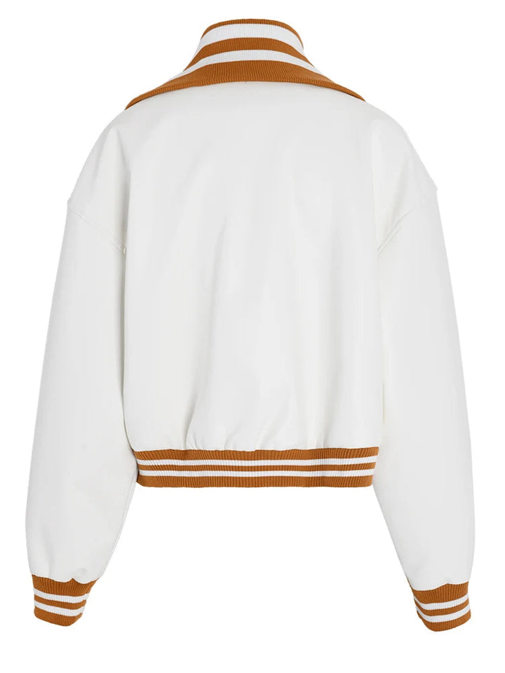 Color-block PU Leather Jacket, Soho | Women - BYMANYC ® New York