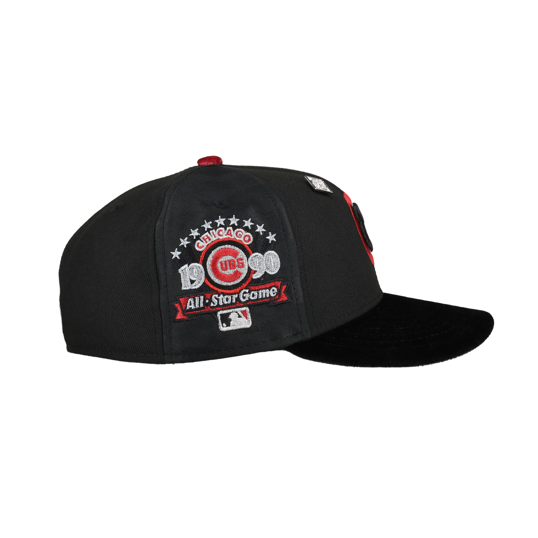Chicago Cubs 1990 ASG Metallic Velvet pinwheel 59Fifty Fitted Hat