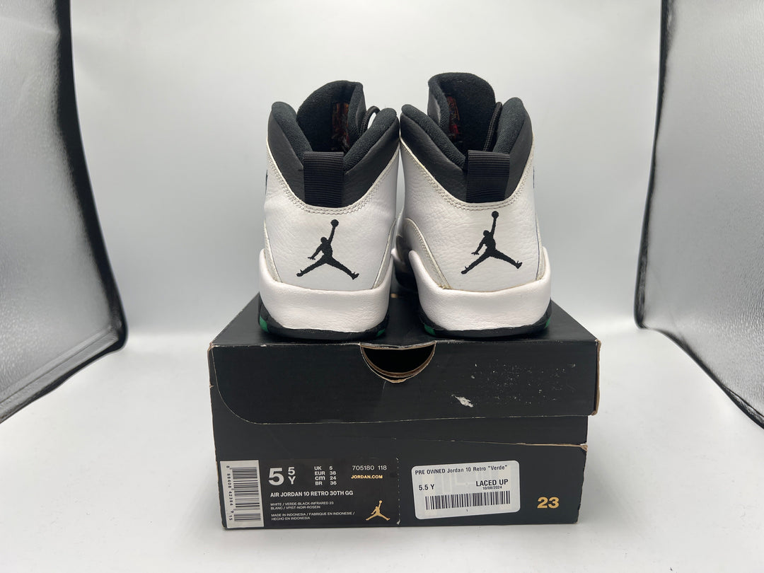 PRE OWNED Jordan 10 Retro "Verde" (GS)