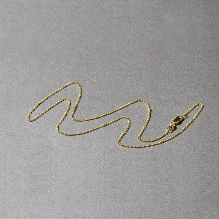 14k Yellow Gold Diamond Cut Rolo Chain 1.1mm