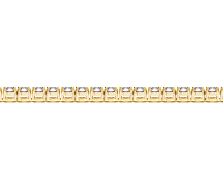 Lab Grown Round Diamond Tennis Bracelet in 14k Yellow Gold (10 cctw F/G  VS2/SI1)