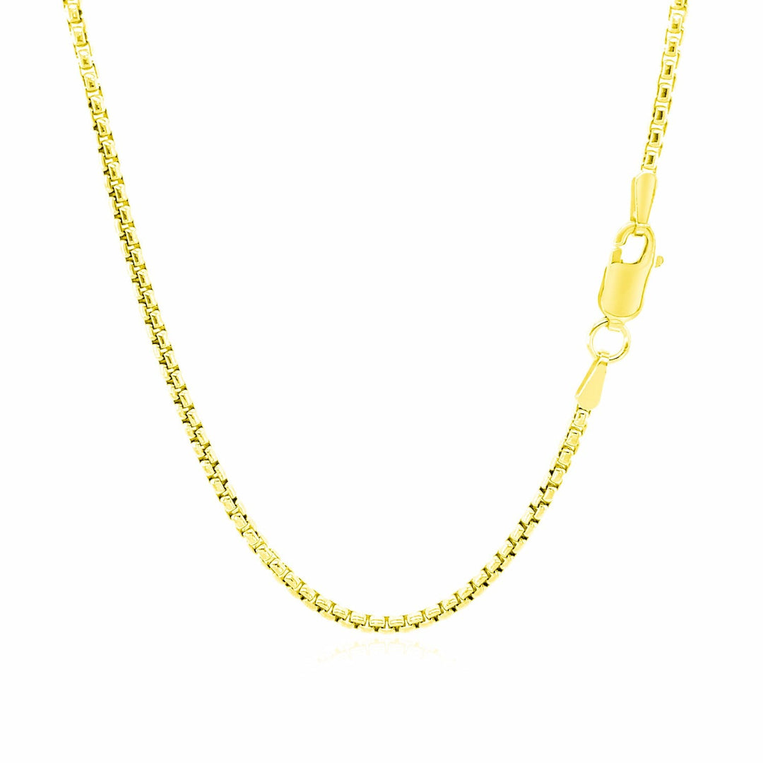 14k Yellow Gold Round Box Chain 1.7mm