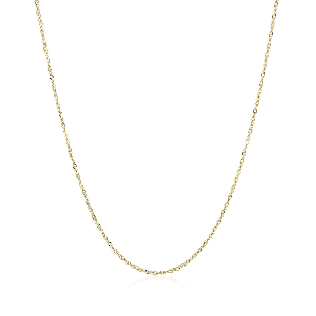 14k Yellow Gold Singapore Chain 0.8mm
