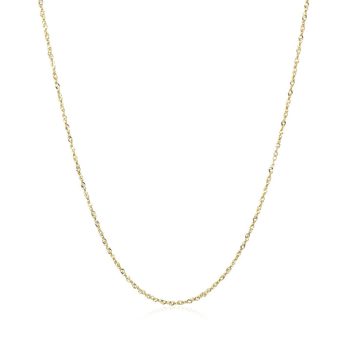 14k Yellow Gold Singapore Chain 0.8mm