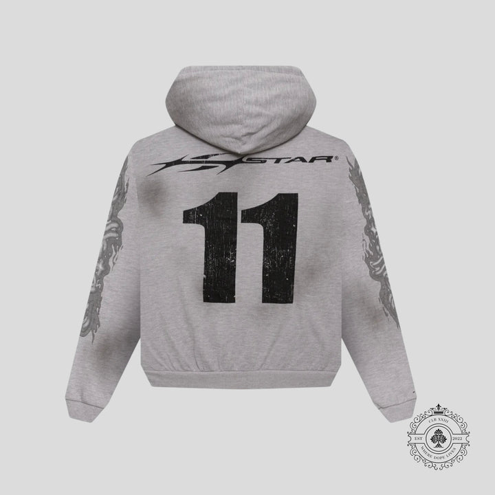 Hellstar Yoga Zip Up in Grey