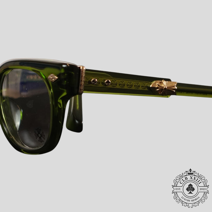 Chrome Hearts Jenna Tail Yea Glasses in Green