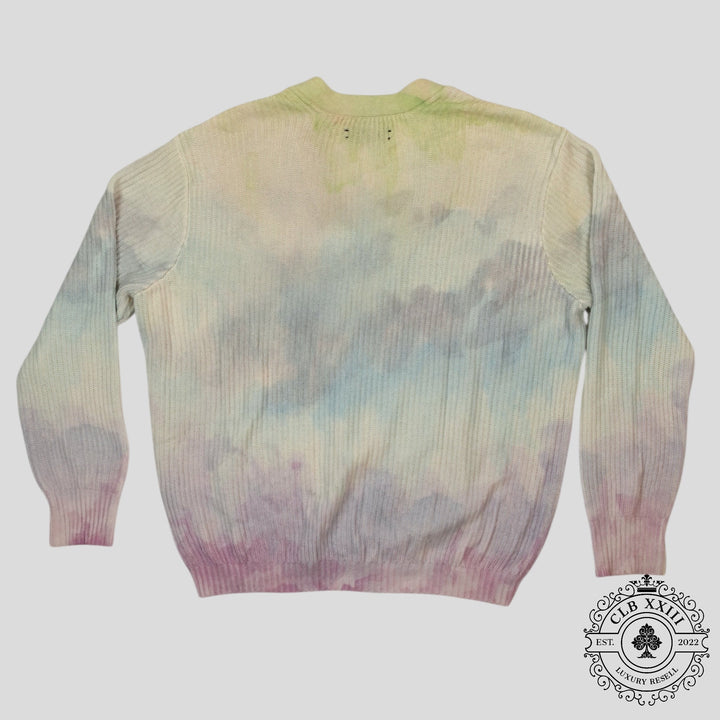 Amiri Watercolor Cardigan in Multicolor