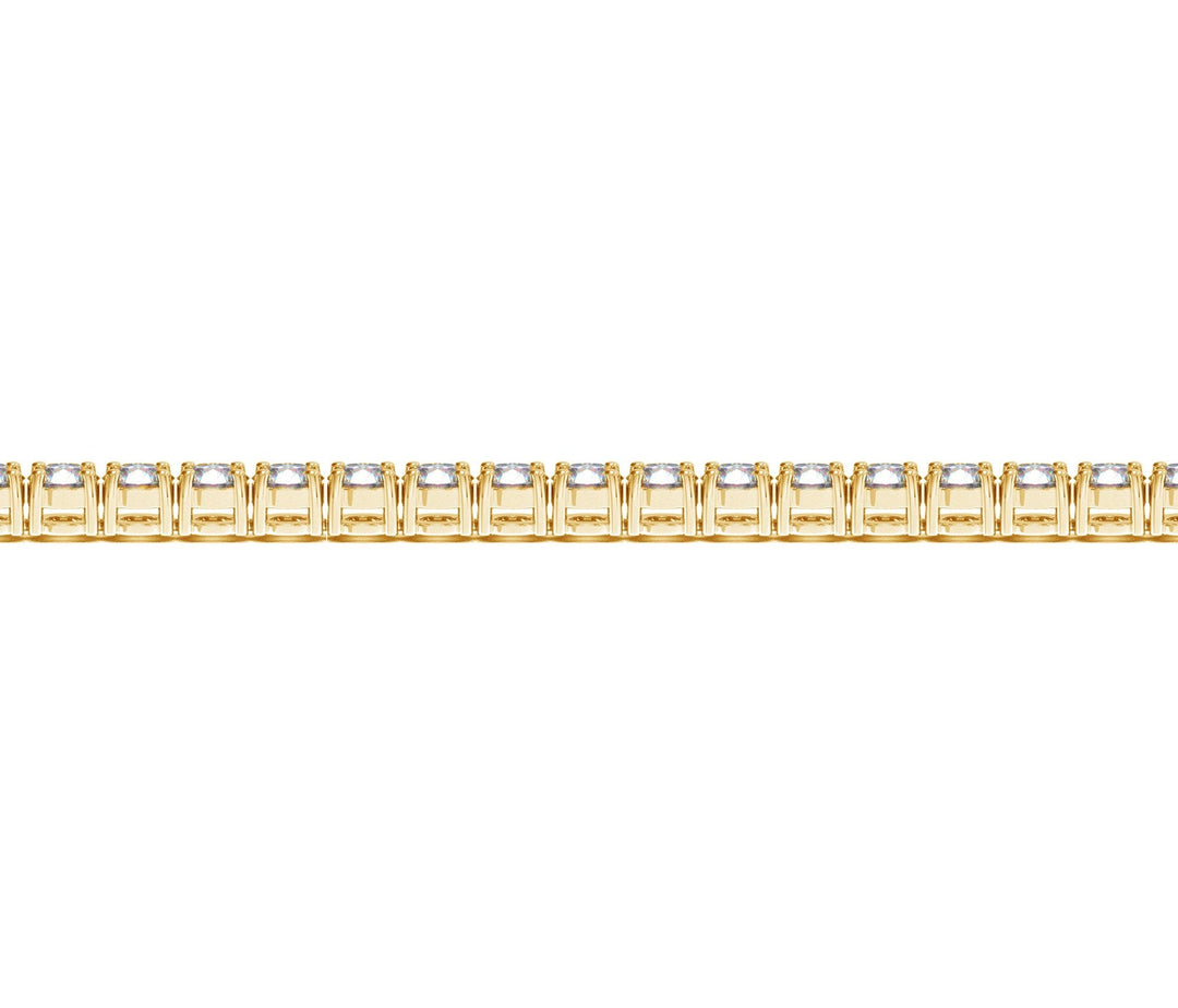 Lab Grown Round Diamond Tennis Bracelet in 14k Yellow Gold (7 cctw F/G  VS2/SI1)